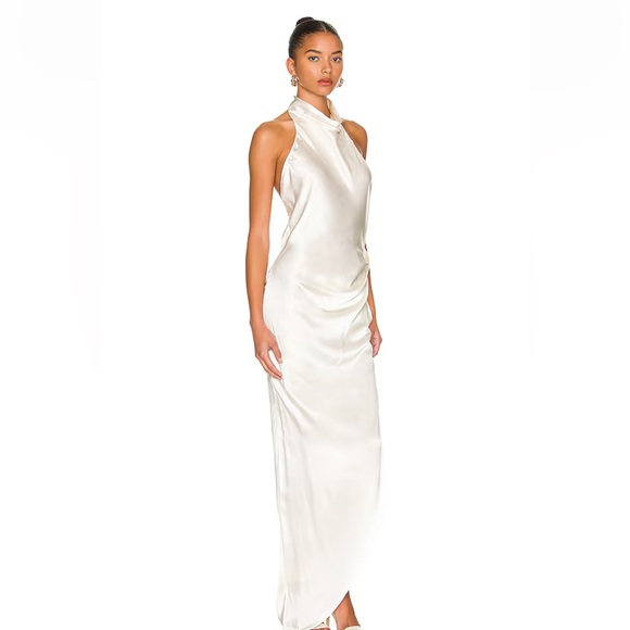 Revolve white halter neck dress - Picture 2 of 5